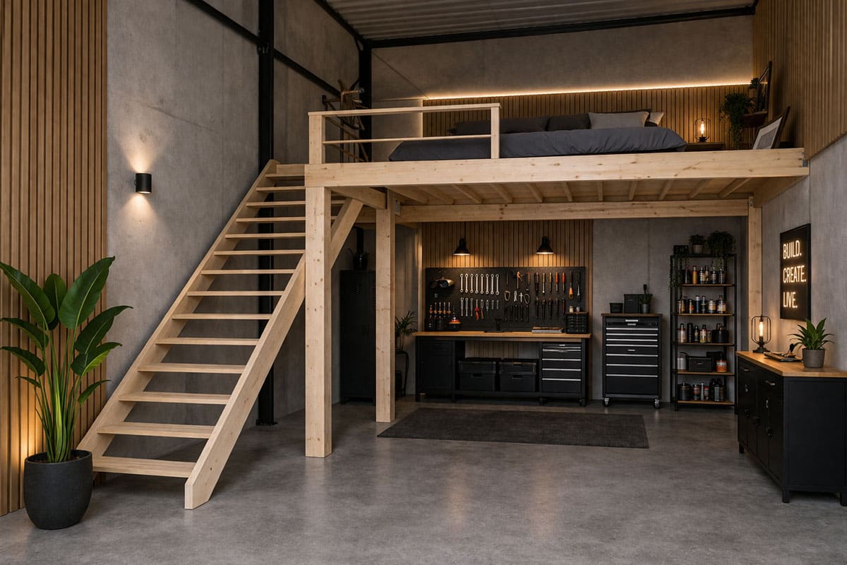 Fabrication escalier bois suspendu à Fréjus