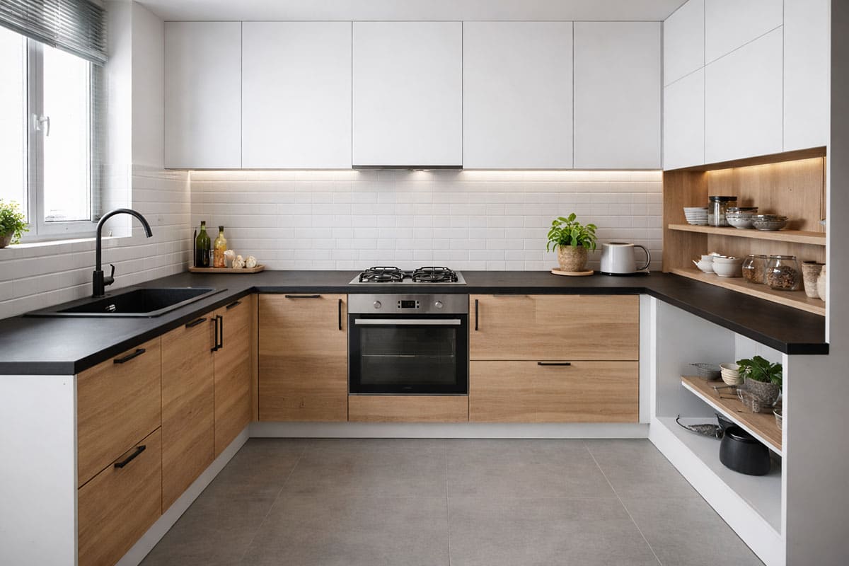 Fabrication et installation de cuisines en bois modernes à Fréjus -1